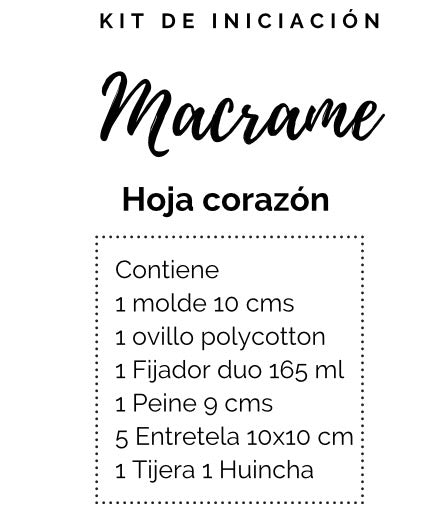 KIT INICIACIÓN MACRAME